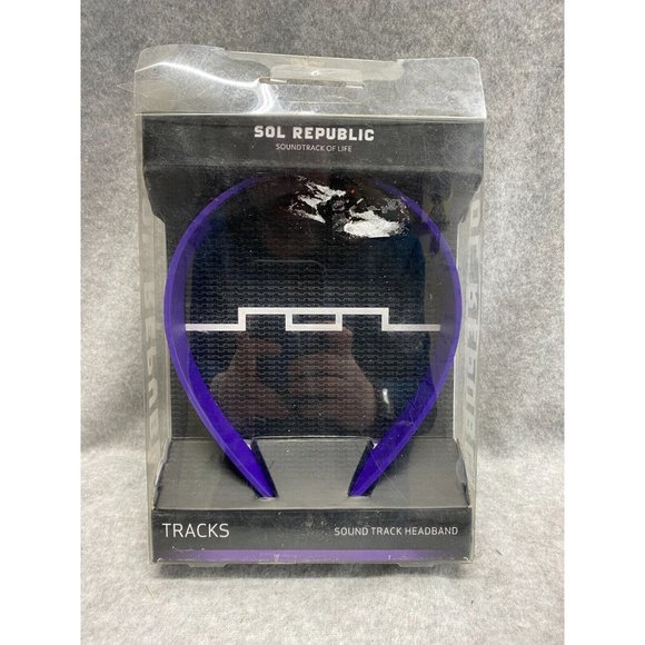 SOL REPUBLIC Sound Track Master Interchangeable Headband Purple New in Box - Picture 1 of 5